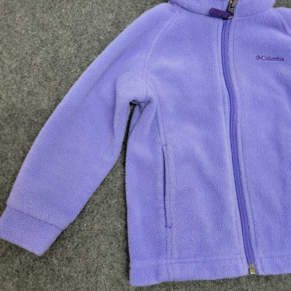 🌴5 for $25🌴Girls Columbia Lavender/Periwinkle Jacket Size 18-24 Months Toddler - Picture 7 of 16